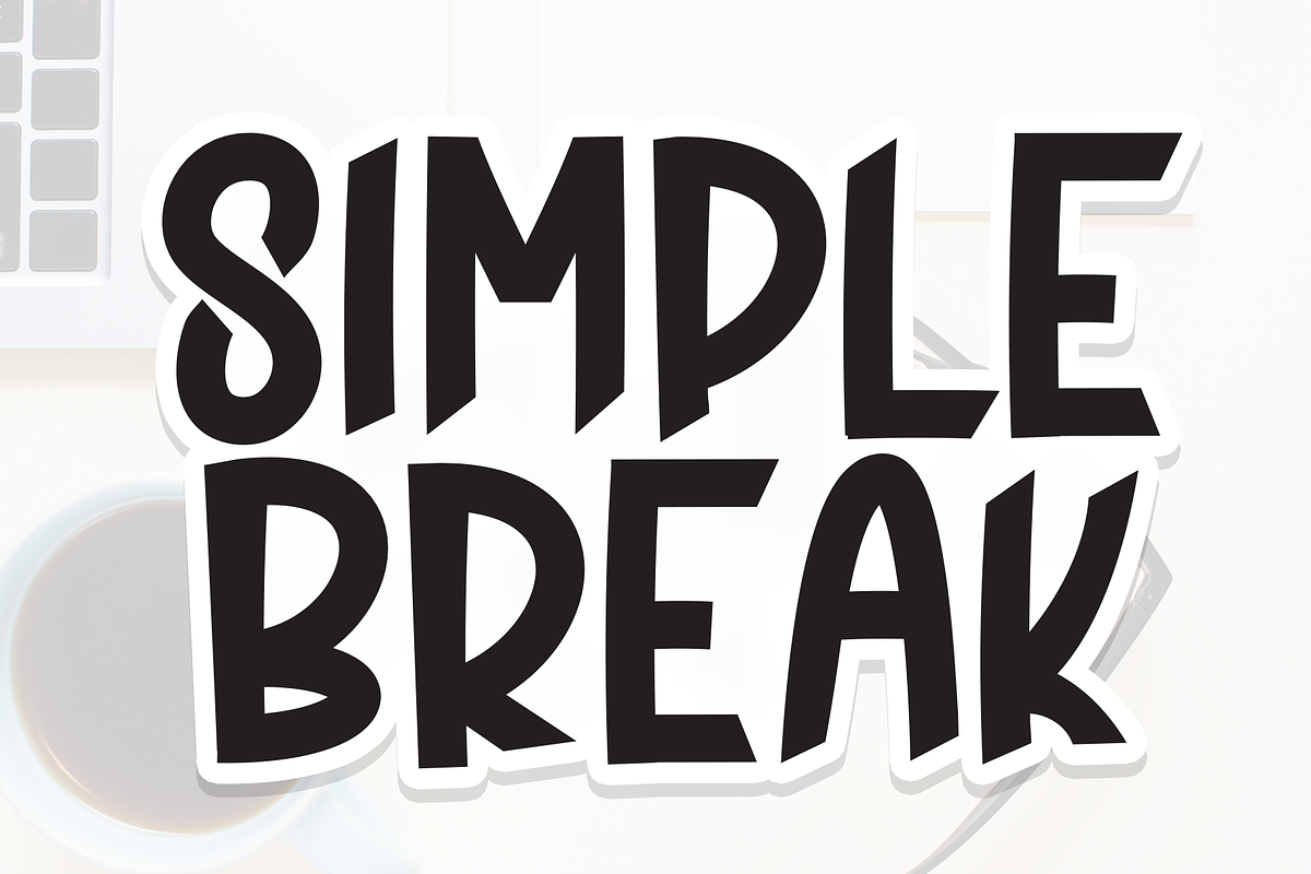 Simple Break | Script Font, a Script Font by Scratchones (Photo 1 of 8)