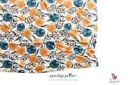 Rose Flowers Seamless Paper pack 012, a Pattern Graphic by Drawberx (Thumbnail 9 of 9)