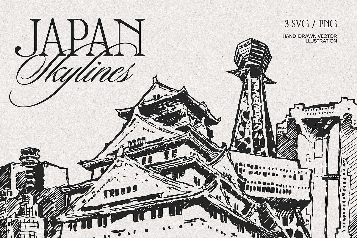 Japan Skylines, a Work Illustration by TheMountBirdStudio (Photo 1 of 8)