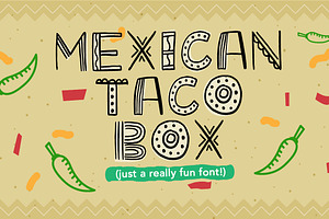 Mexican Taco Box Font