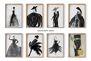 Abstract ink beauty print, a Decorative Illustration by Muzi pear studio (Thumbnail 4 of 10)