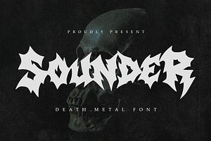 Sounder | Death Metal Font