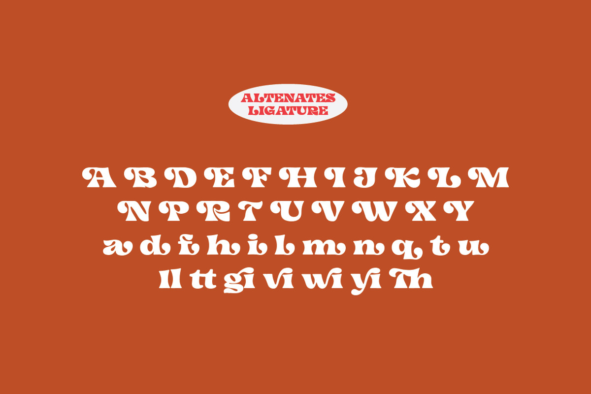 Regick Dream – Retro Display Font, a Serif Font by Typebae (Photo 7 of 9)