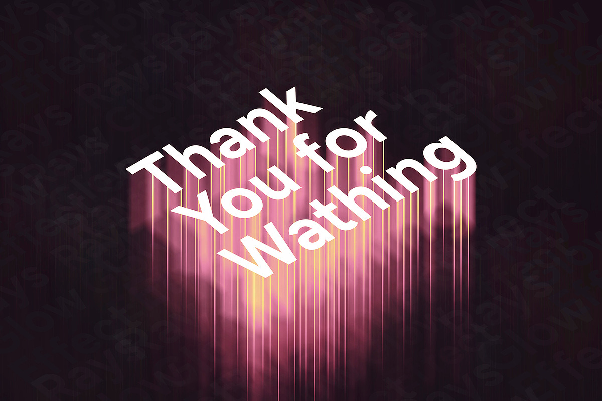 Rays Glow Text Effect, a Layer Style Add-On by Milka (Photo 7 of 7)