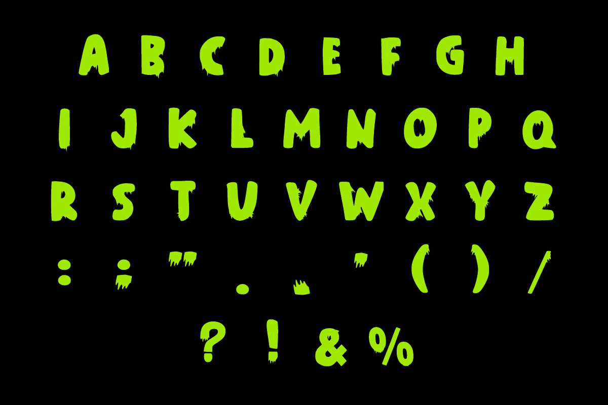Spooky Zombies, a Handwritten Font by Fourteen Letter (Photo 2 of 8)