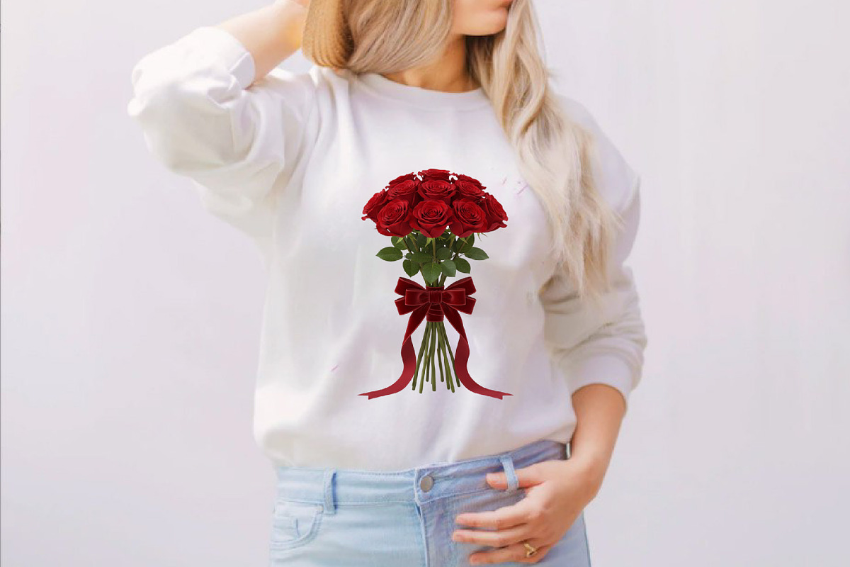 Valentine Rose Bouquets Clipart Bund, an Illustration by SVGArt (Photo 2 of 8)