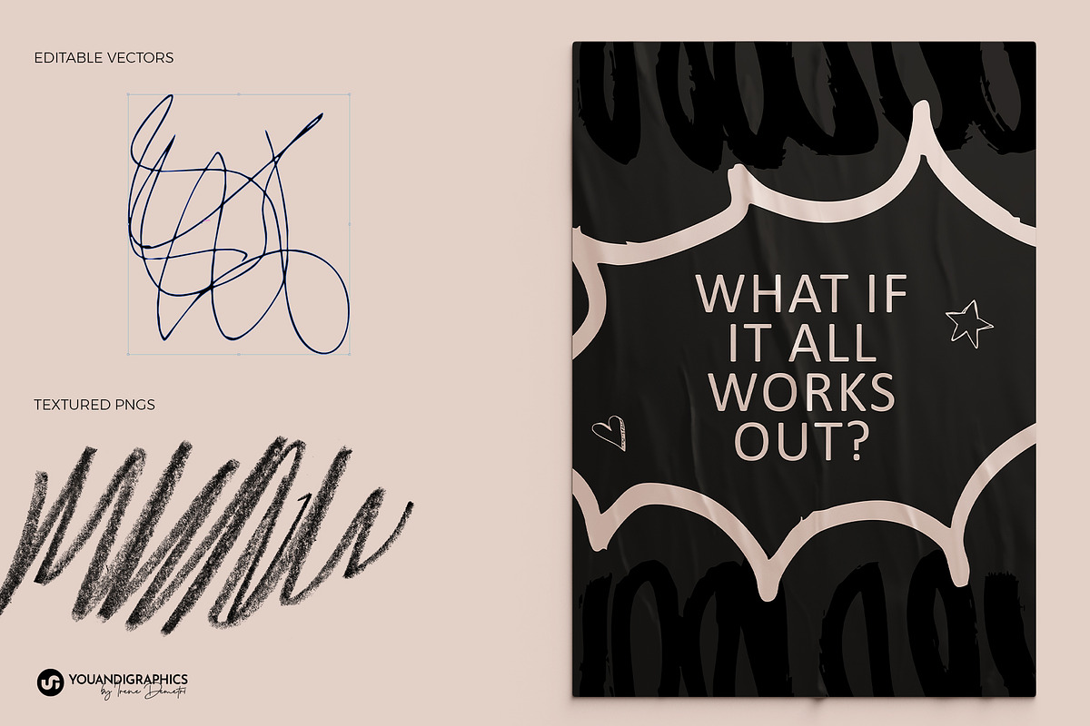 Analog | Hand Drawn Elements Set, a Texture Graphic by Youandigraphics (Photo 8 of 17)