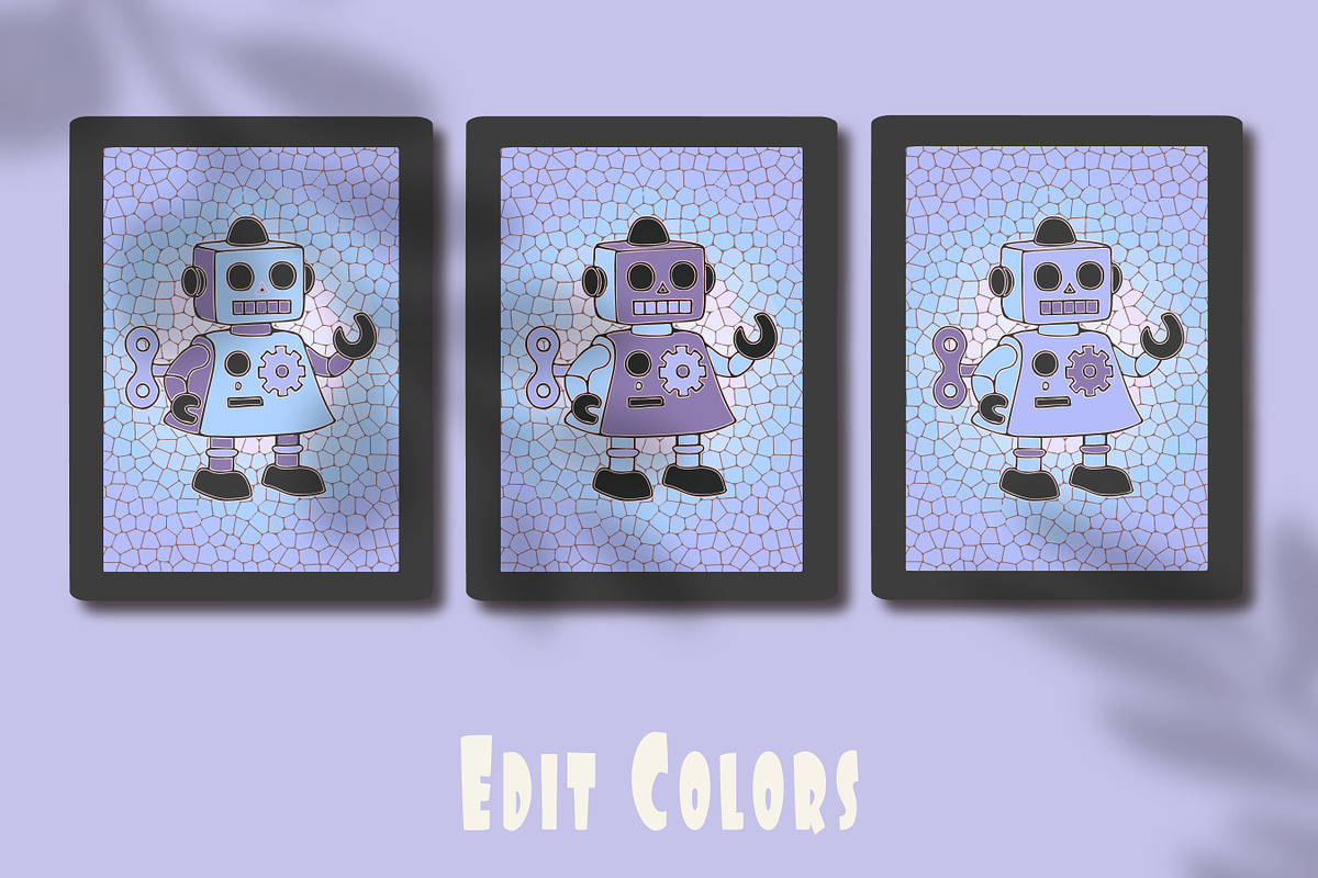 Retro Toy Robots Clipart & Posters, an Object Graphic by Blynn Pippen (Photo 21 of 23)