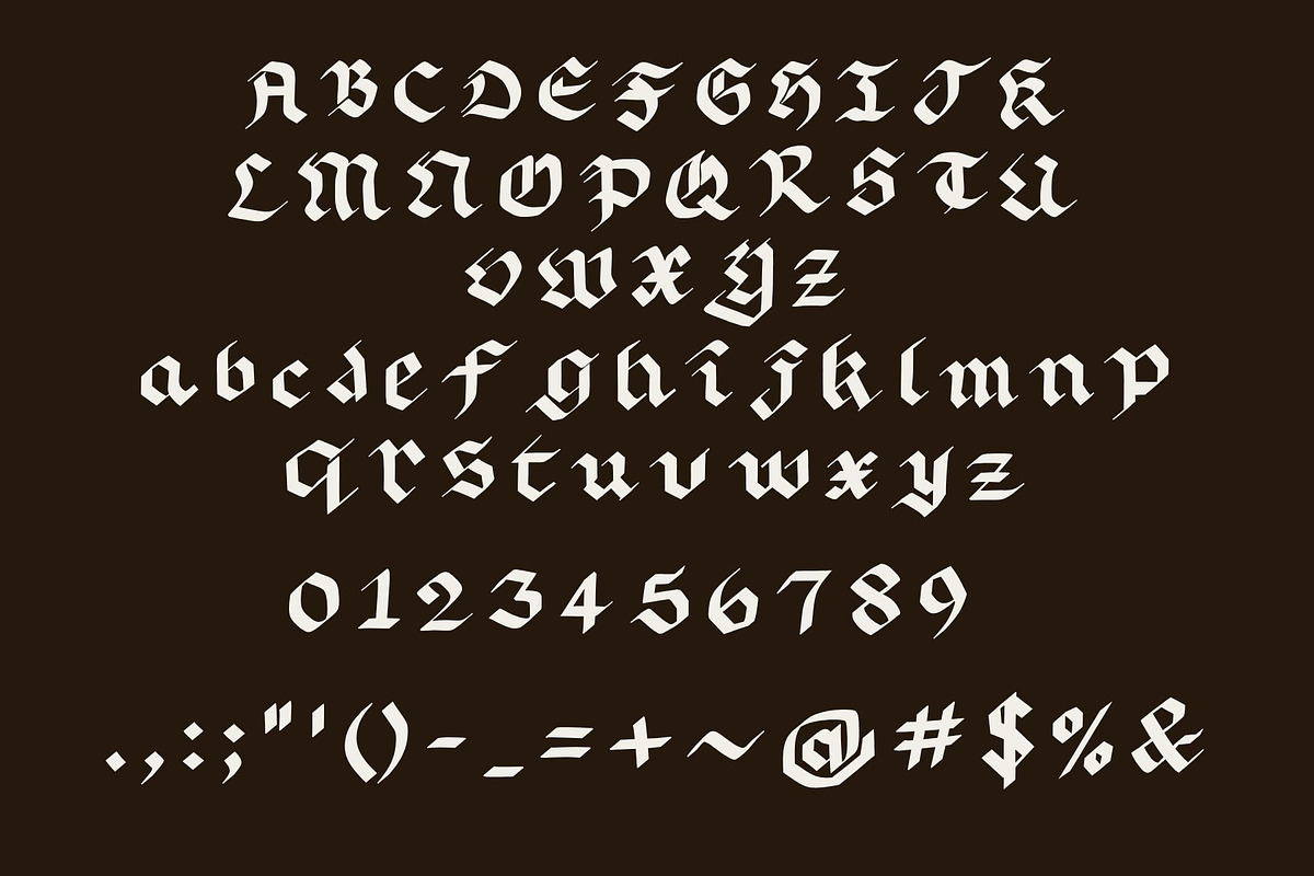 Happily Ever After Medieval Font, a Handwritten Font by Eryn Rose Design (Photo 13 of 18)
