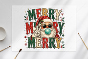 Merry Santa Christmas PNG, a Seasonal Illustration by Canvas Craft (Thumbnail 6 of 6)