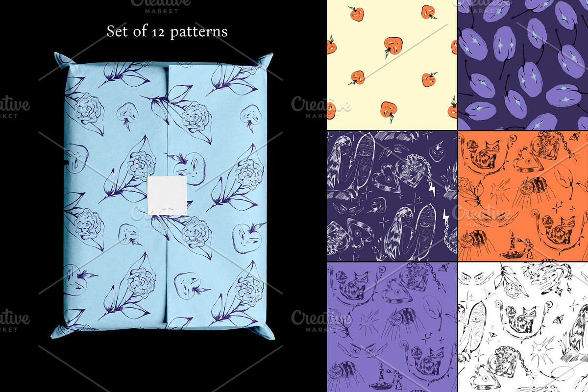 80s & 90s Vintage Spooky Graphics, a Pattern Graphic by NES.project (Photo 10 of 11)