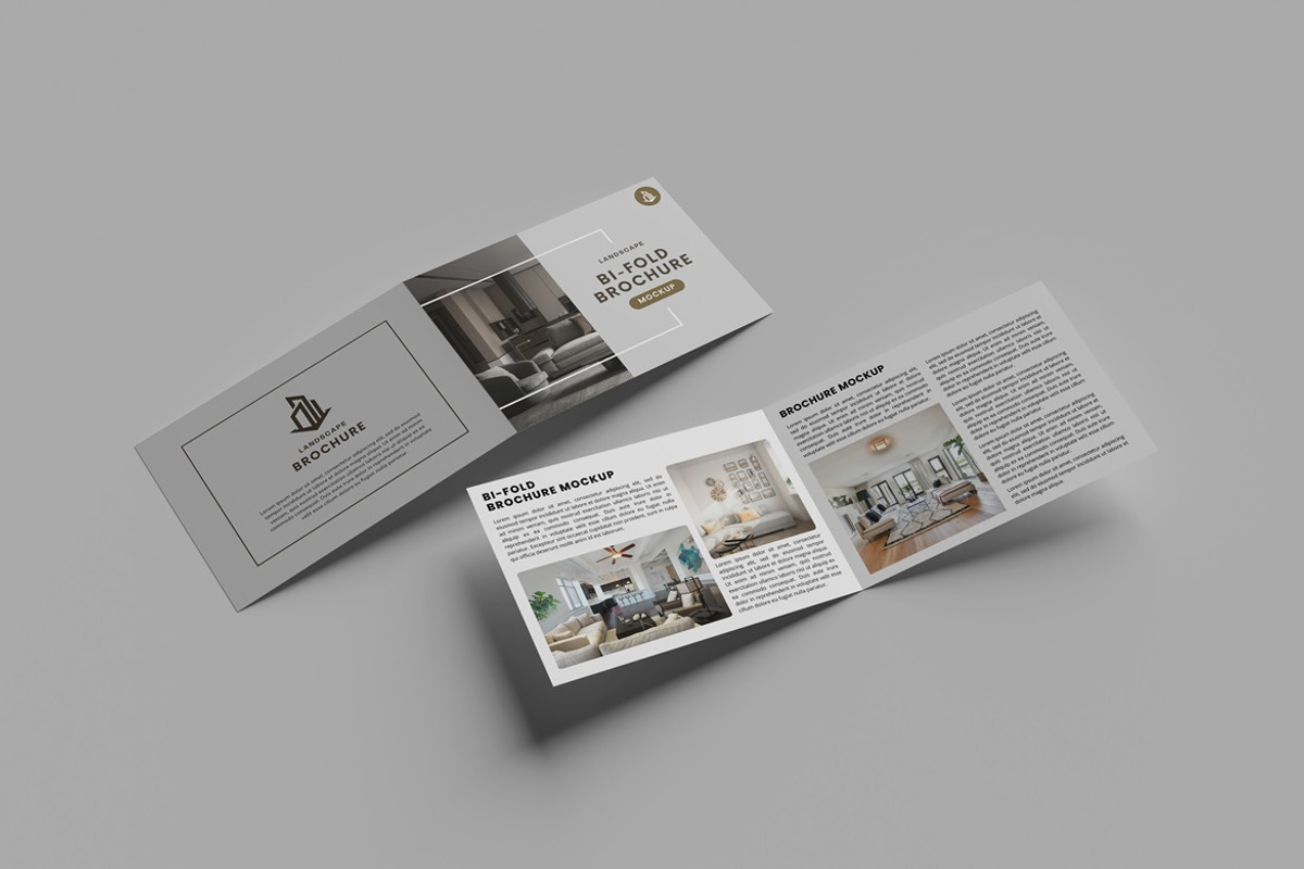 A4 Bi-Fold Brochure Landscape Mockup, an Advertising Mockup by GraphicWindow (Photo 6 of 7)
