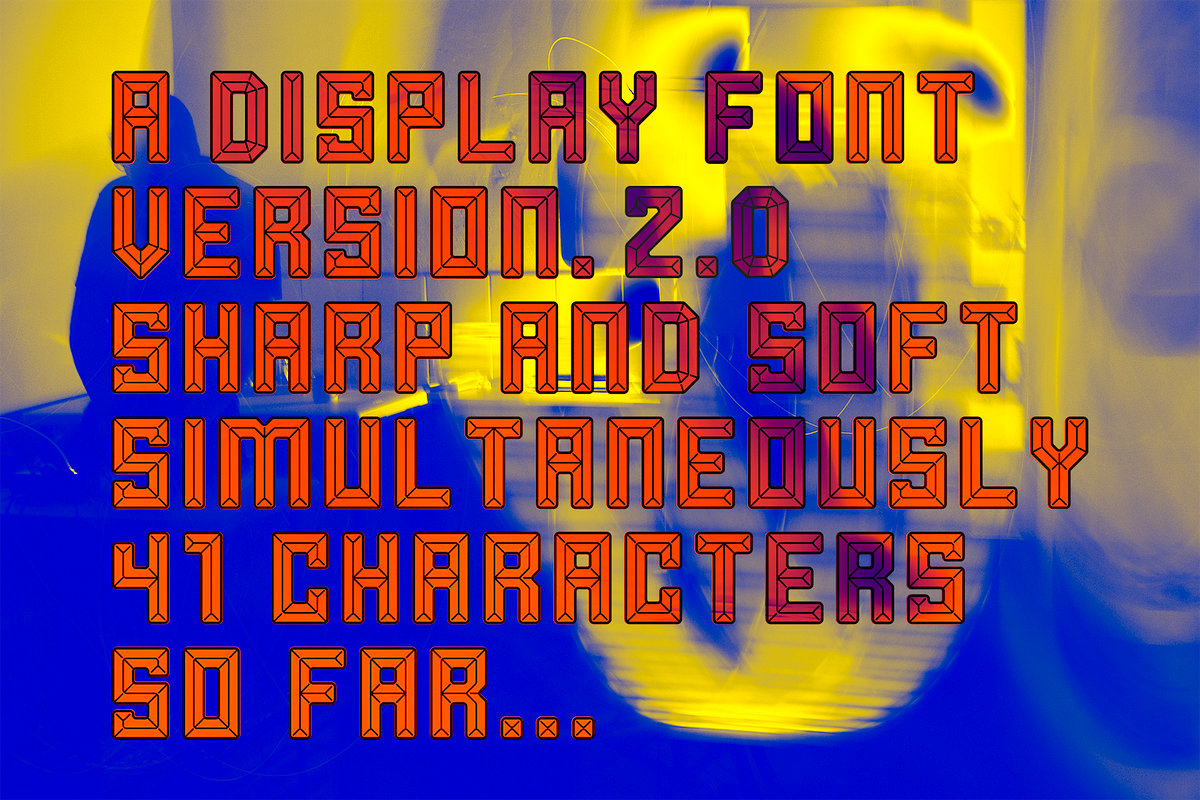 Soft Facets Font preview 3