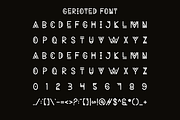 Gerioted - African Experimental Font, a Sans Serif Font by Iqsiart Studio (Thumbnail 5 of 6)