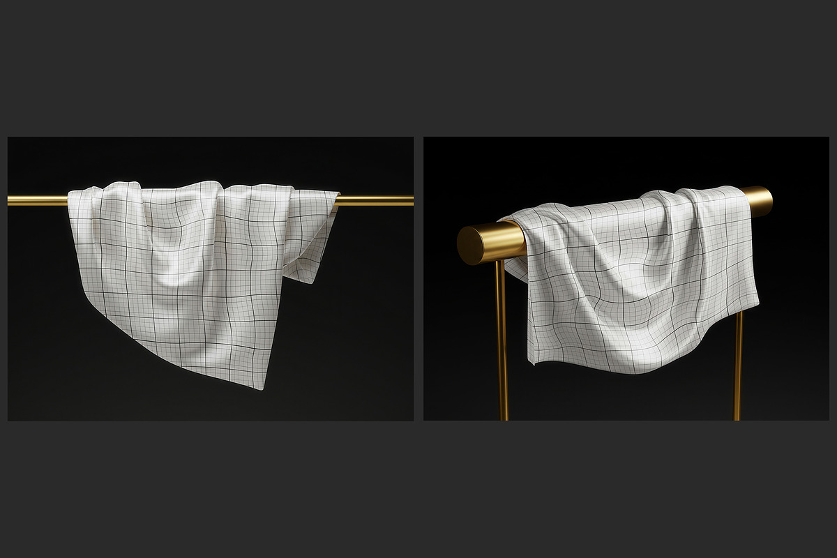 Elegant Silk Scarf Gold Bar Mockup, an Apparel Mockup by Luuqas Design (Photo 3 of 3)