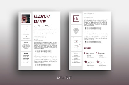 Resume / CV template - Alexandra