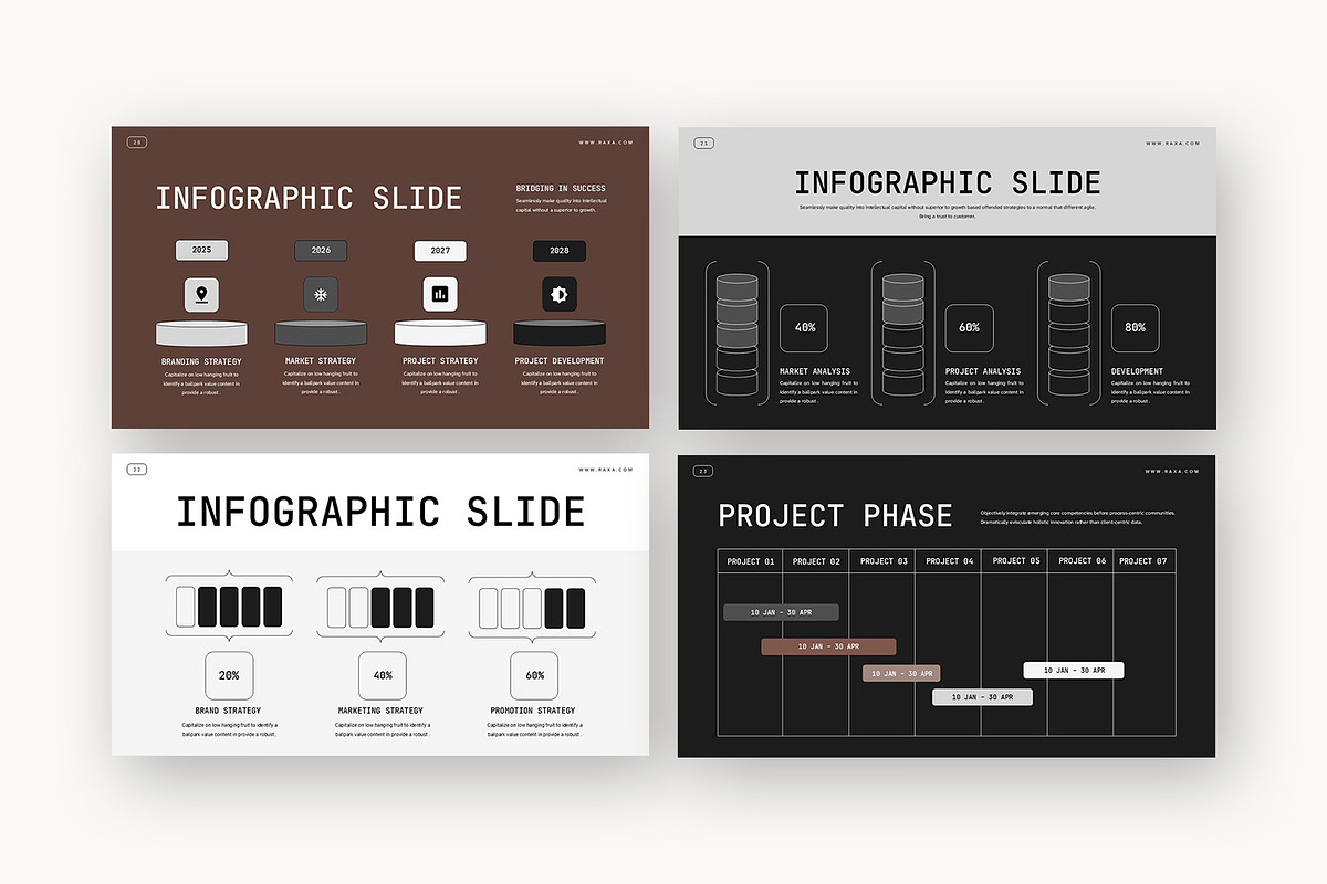 Raxa : Business Pitch Powerpoint, a Presentation Template by Punkl Camp (Photo 4 of 16)