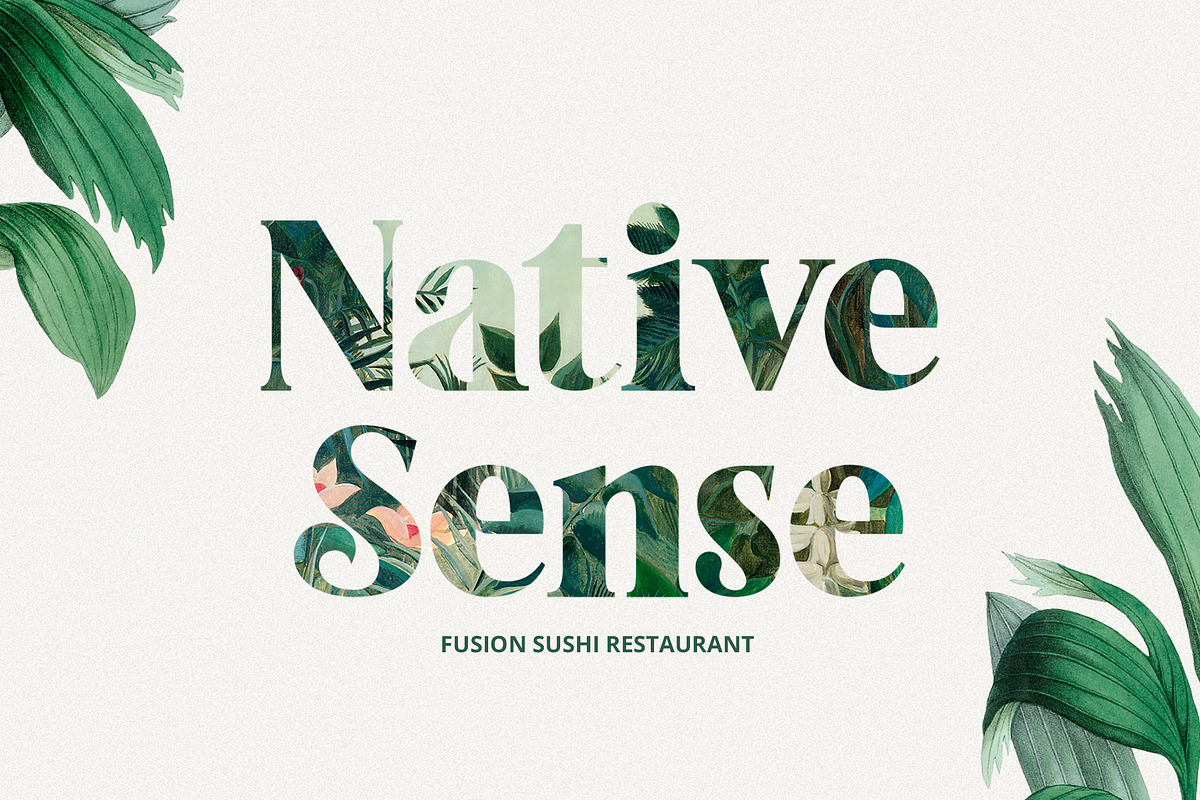 Tropical Garden font, a Serif Font by Davide Bassu (Photo 5 of 15)