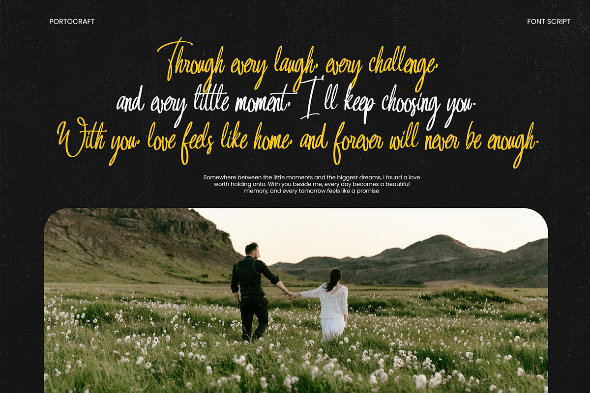 Shouthamton Brother Modern Signature, a Script Font by Portocraft (Photo 7 of 10)