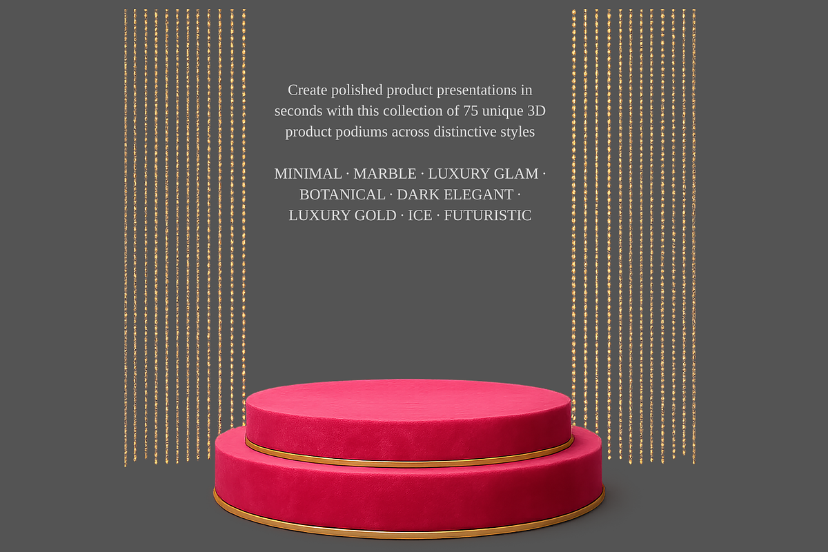 3D Product Podiums & Display Stages, an Object Graphic by MarisoArt (Photo 2 of 16)