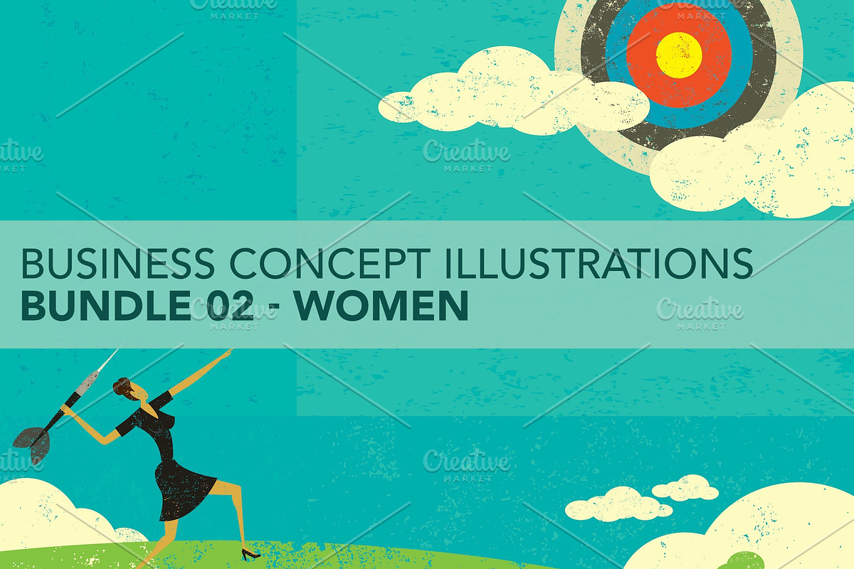 Business Concepts Bundle 02 Women, a Person Illustration by retrorocket (Photo 1 of 16)
