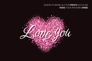25 Glitter Brushes for illustrator, a Brush Add-On by IuliiaSavko (Thumbnail 9 of 10)