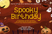 Hallow Fright - Halloween Party Font, a Serif Font by Pandeka Studio (Thumbnail 8 of 9)