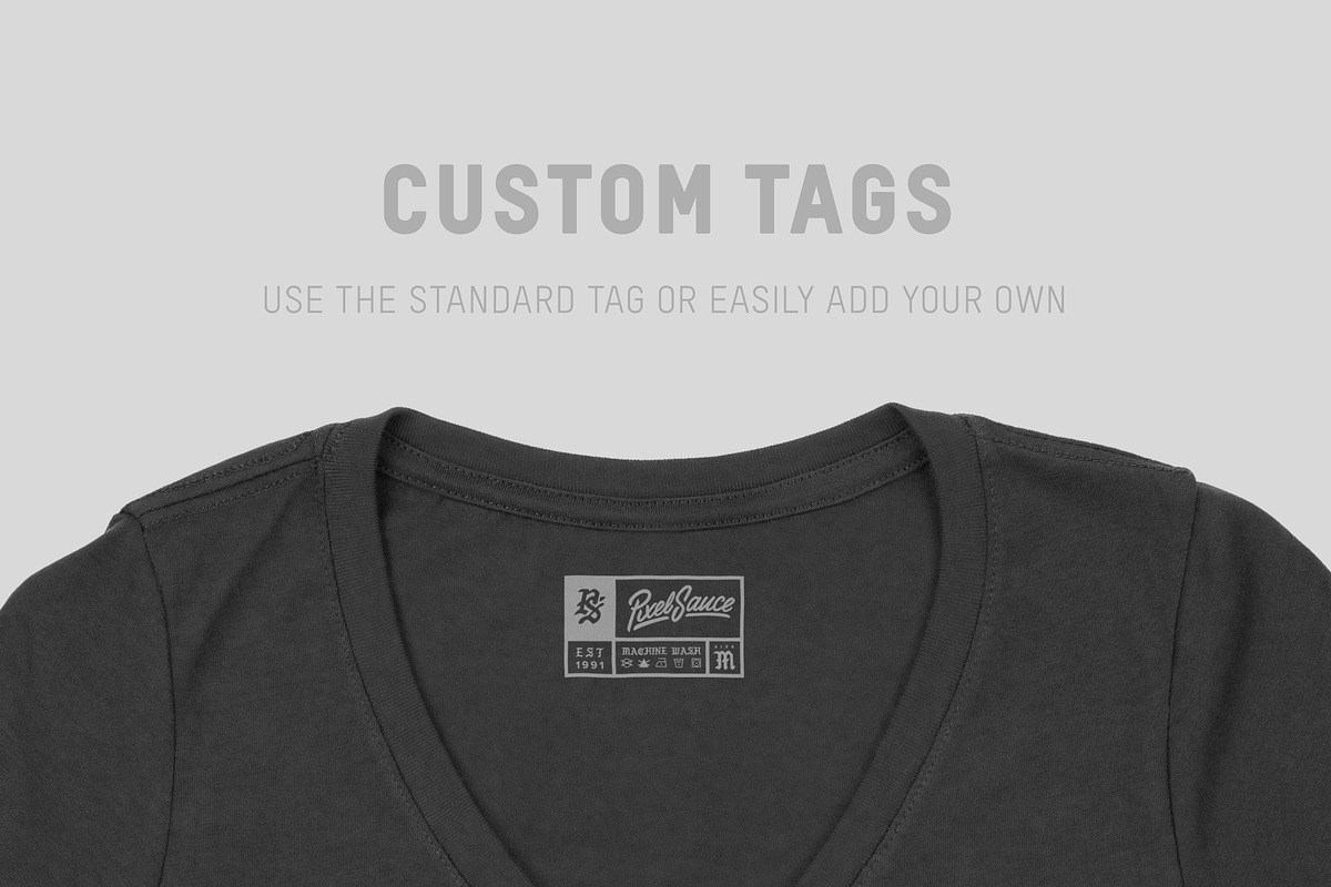 Next Level 1540 Women's Ideal V-Neck, a Shirt Mockup by Pixel Sauce™ (Photo 7 of 7)