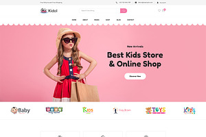 Kids Toys Store Website Template