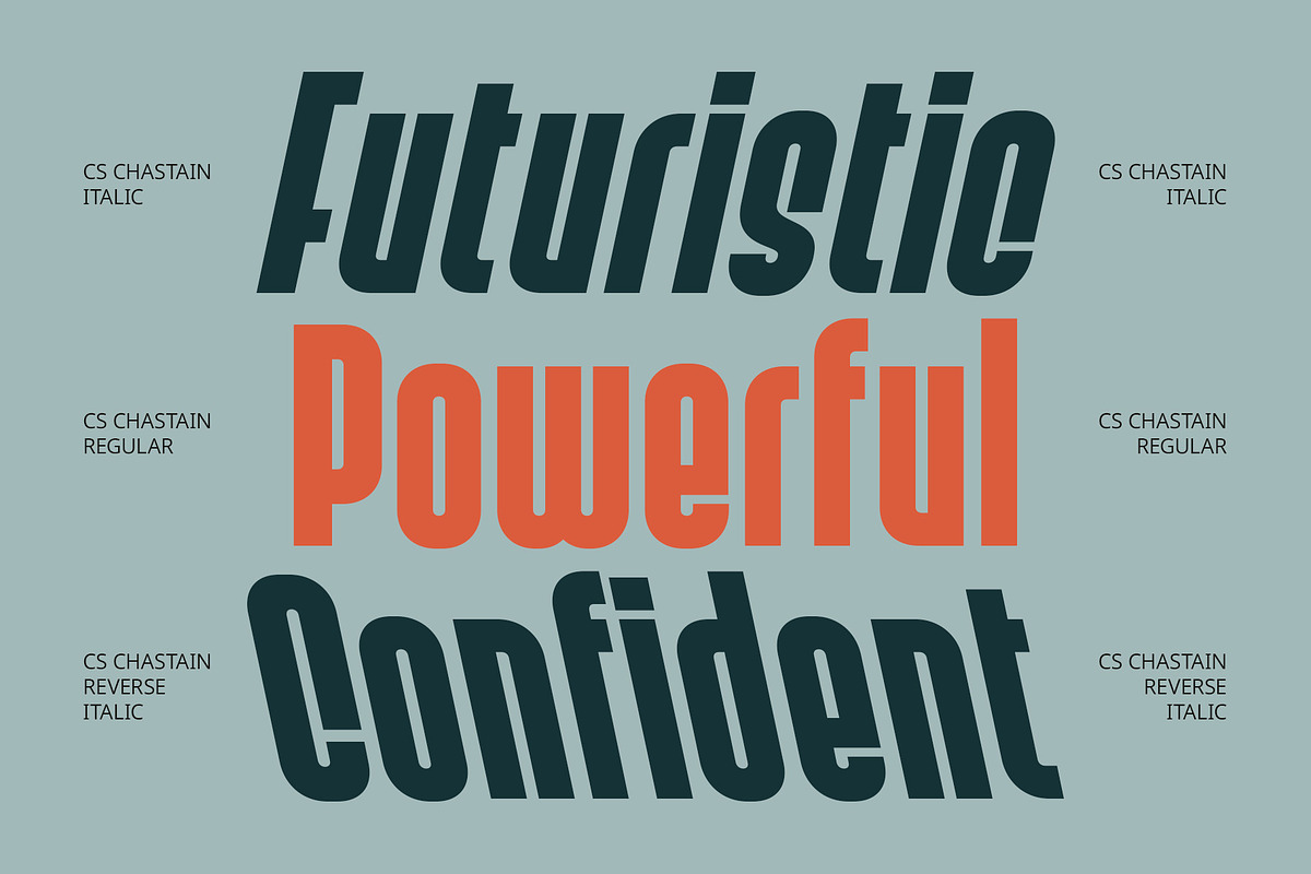 CS Chastain – Condensed Font, a Sans Serif Font by Craft Supply Co. (Photo 3 of 8)