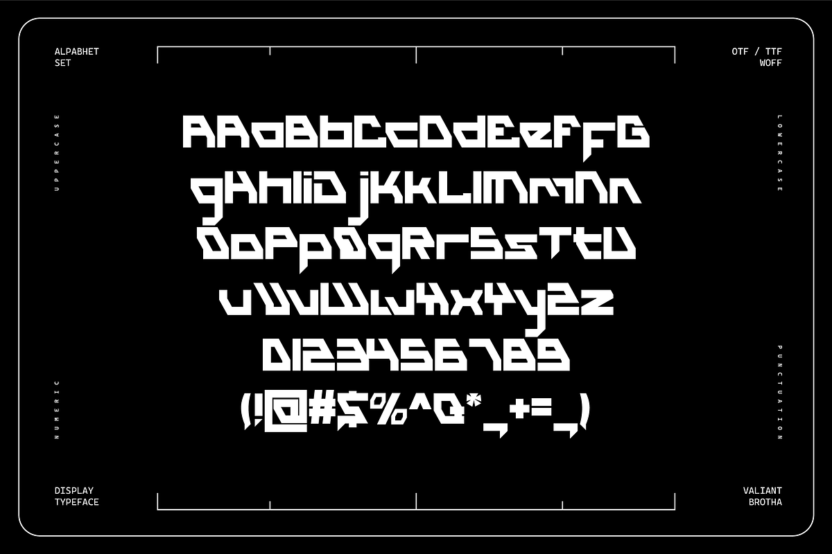 VB DeckOne - Futuristic Font, a Sans Serif Font by VALIANTBROTHA (Photo 2 of 9)