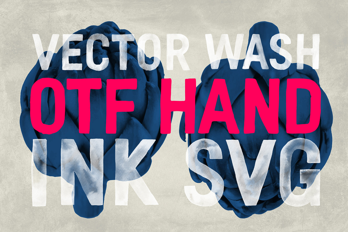 Bolonat Watercolor SVG & OTF fonts. preview 2