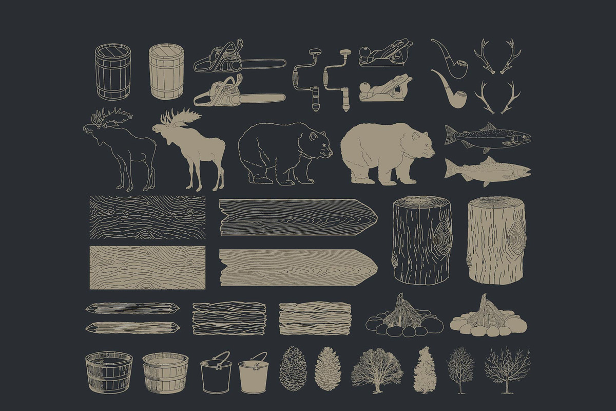 Hand Drawn Camping Illustrations, an Object Illustration by Seaquint (Photo 3 of 5)