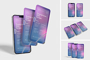Smartphone With Screen Mockup, an iPhone Mockup by xavier_studio (Thumbnail 1 of 5)