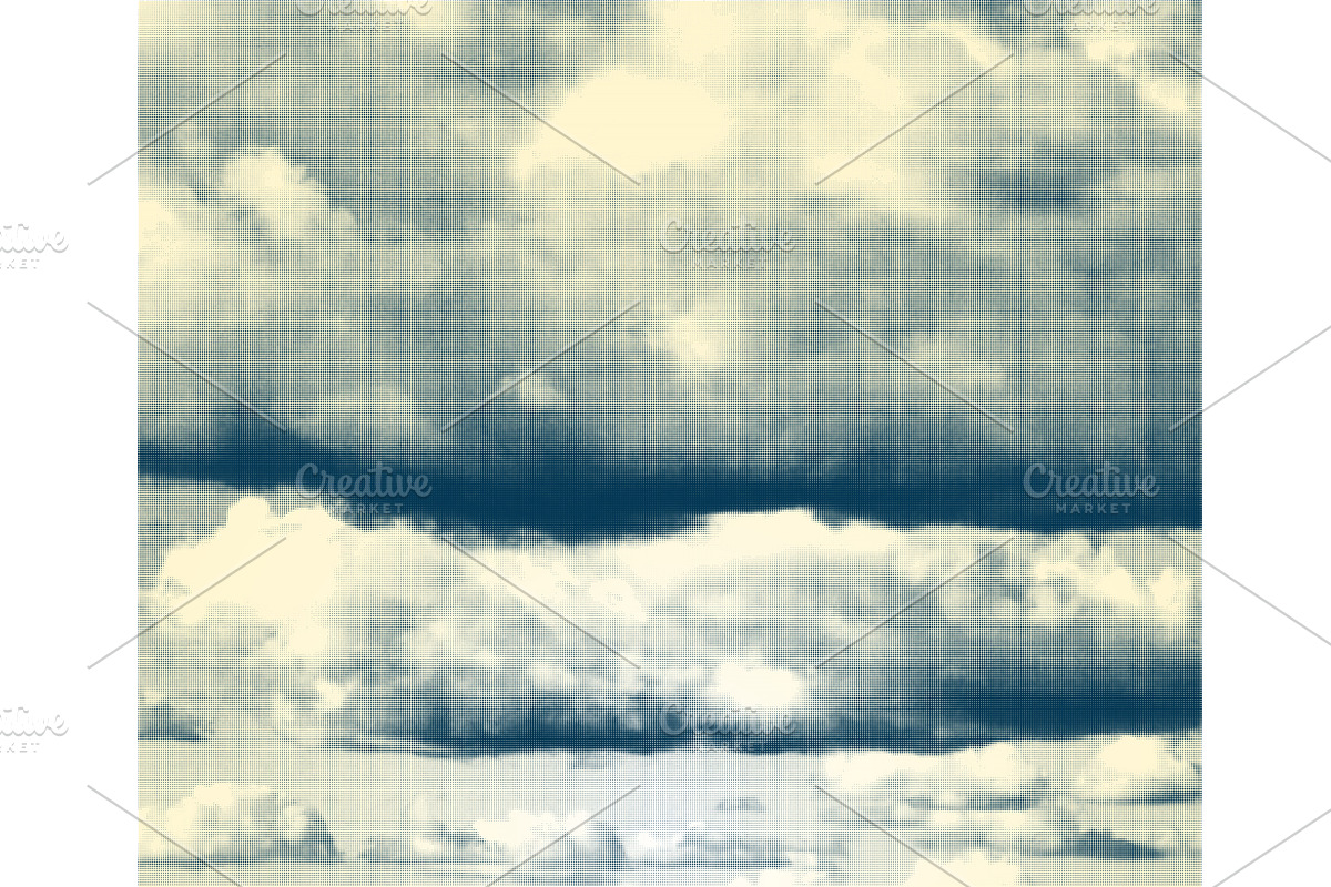 Dark blue clouds in gradient sky, an Illustration by Zimages