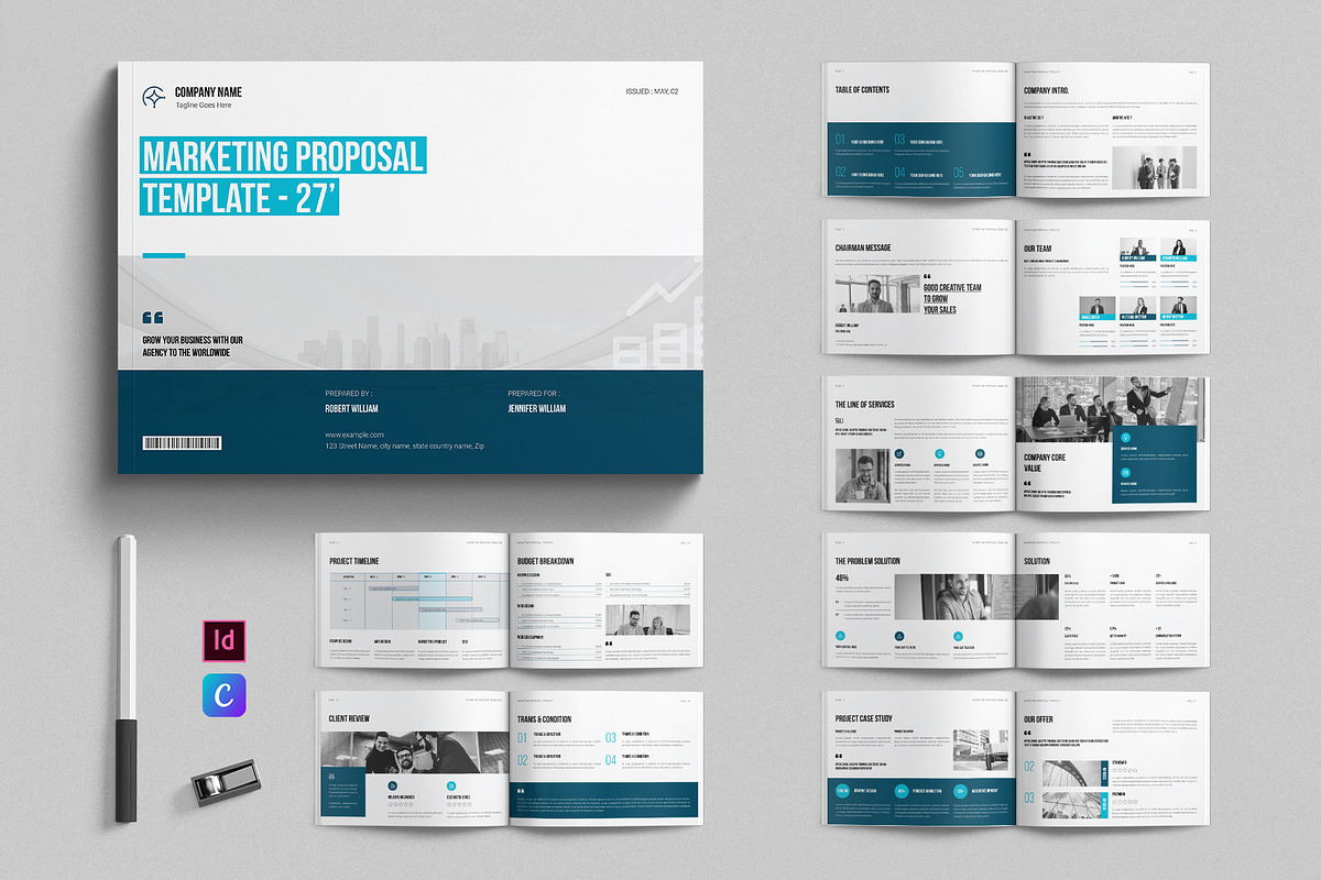Marketing Proposal Landscape, a Brochure Template by E-Type (Photo 1 of 7)