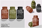 Vitamin Pill Bottle Mockup, a Packaging Mockup by Unerispace (Thumbnail 1 of 5)