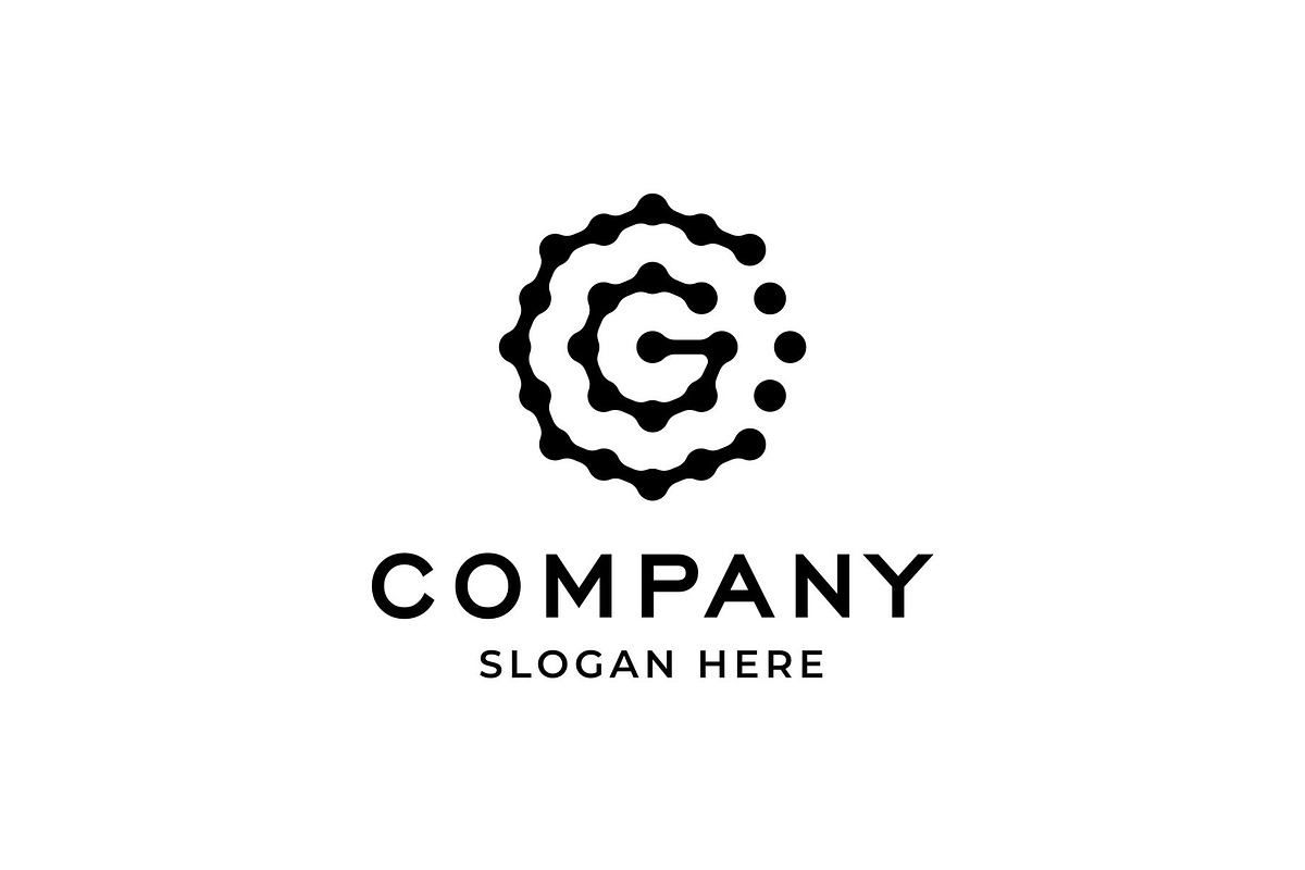 Letter C G Tech Connencting Dots log, a Branding & Logo Template by Buqancreative (Photo 2 of 3)