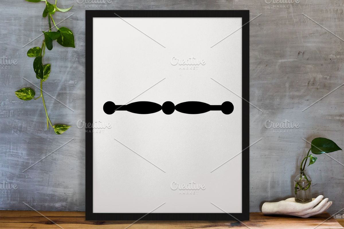 Divider Line Silhouette SVG, a Decorative Illustration by newminddesign (Photo 3 of 3)