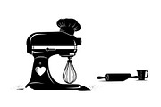 Kitchen Stand Mixer Silhouette Bundl, an Illustration by Gaye Art (Thumbnail 6 of 31)