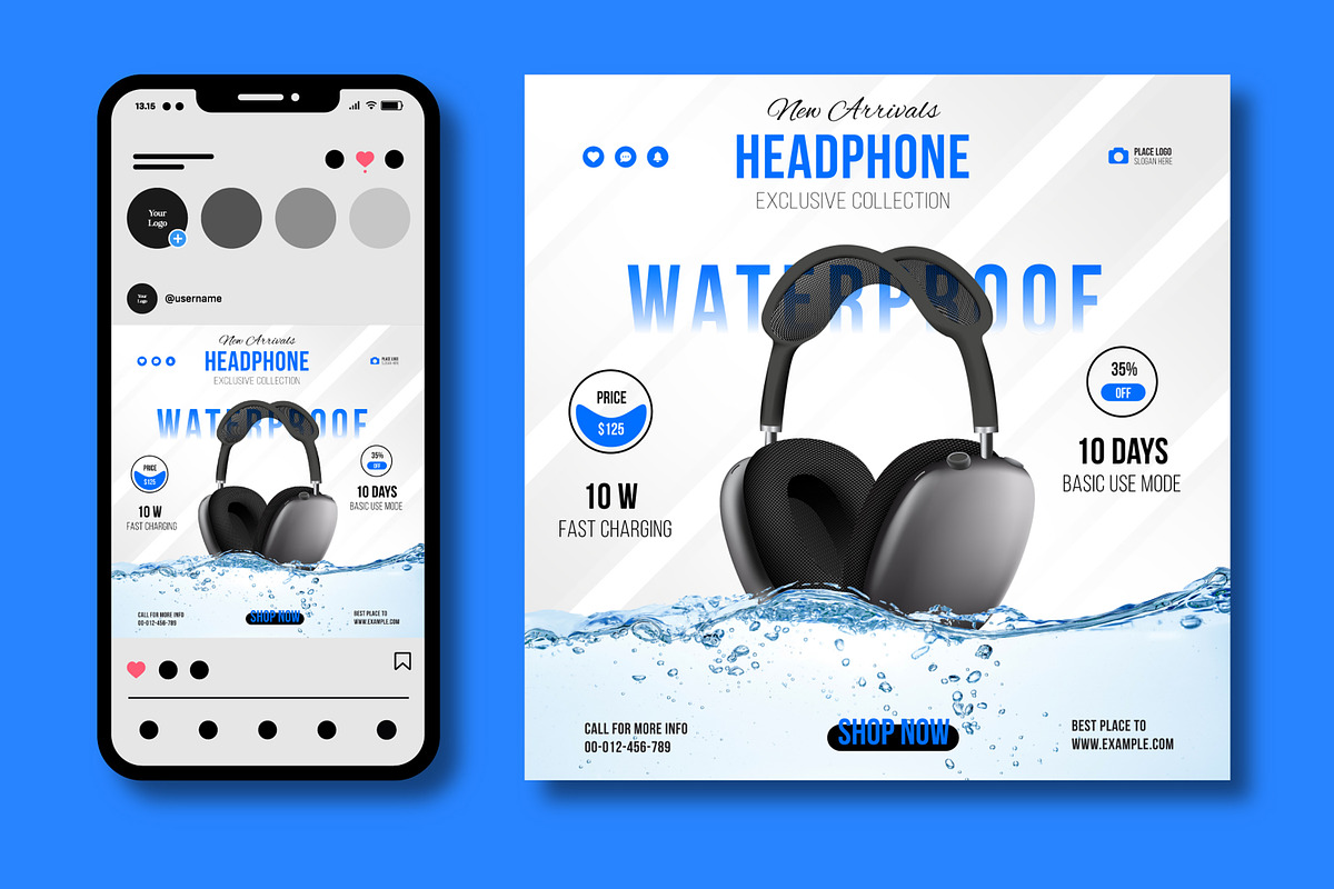 Product Social Media Post, a Social Media Template by MightyDesign (Photo 2 of 5)