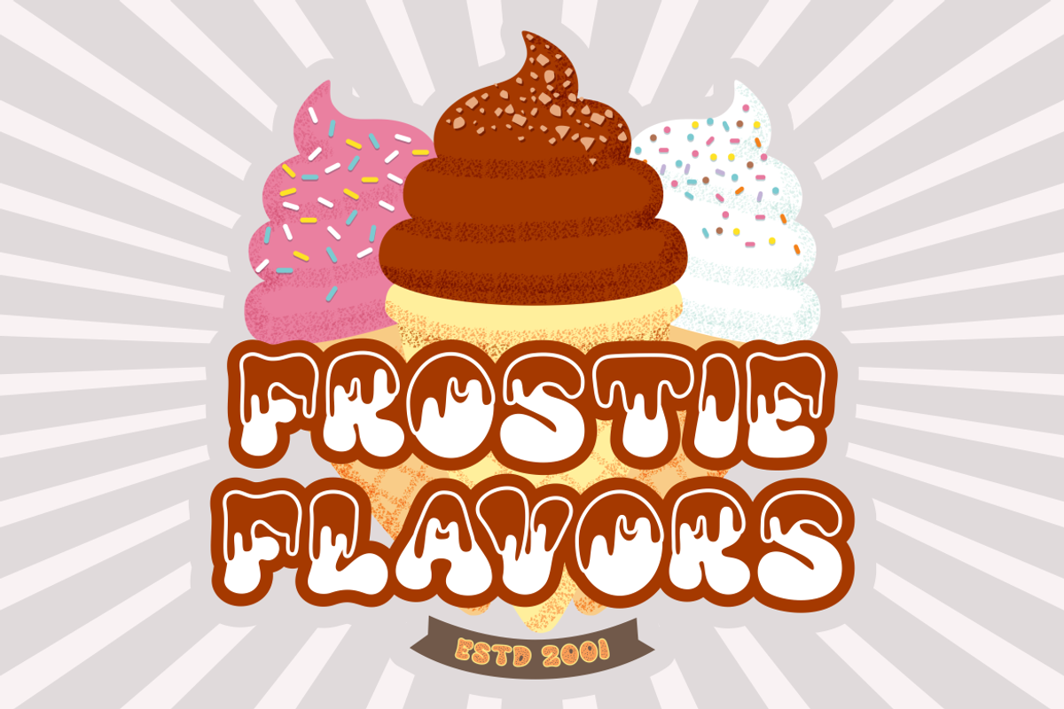 Cold Snowflake - Quirky Ice Cream Fo, a Font by PutraCetol Studio (Photo 6 of 11)