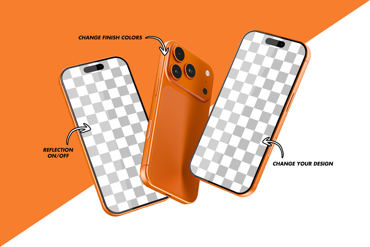 iPhone 17 Pro Mockup, a Product Mockup by itefan Studio (Photo 2 of 3)