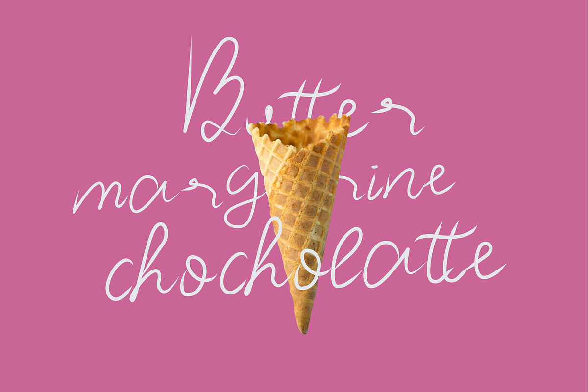 Gellato - Friendly Script Typeface, a Script Font by Jetsmax® Studio (Photo 2 of 10)