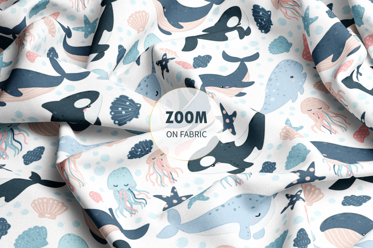 Little Ocean Seamless Patterns Set, a Pattern Graphic by DrawStudio1988 (Photo 4 of 9)