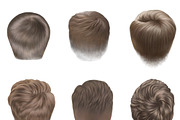 Hair Clipаrt, Men's Hairstyles, an Illustration by Elenbushe (Thumbnail 7 of 11)