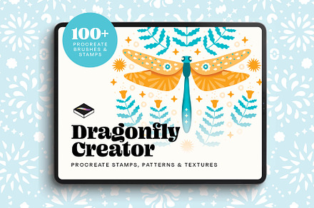 Dragonfly Creator for Procreate, a Brush Add-On by Pencil Twist
