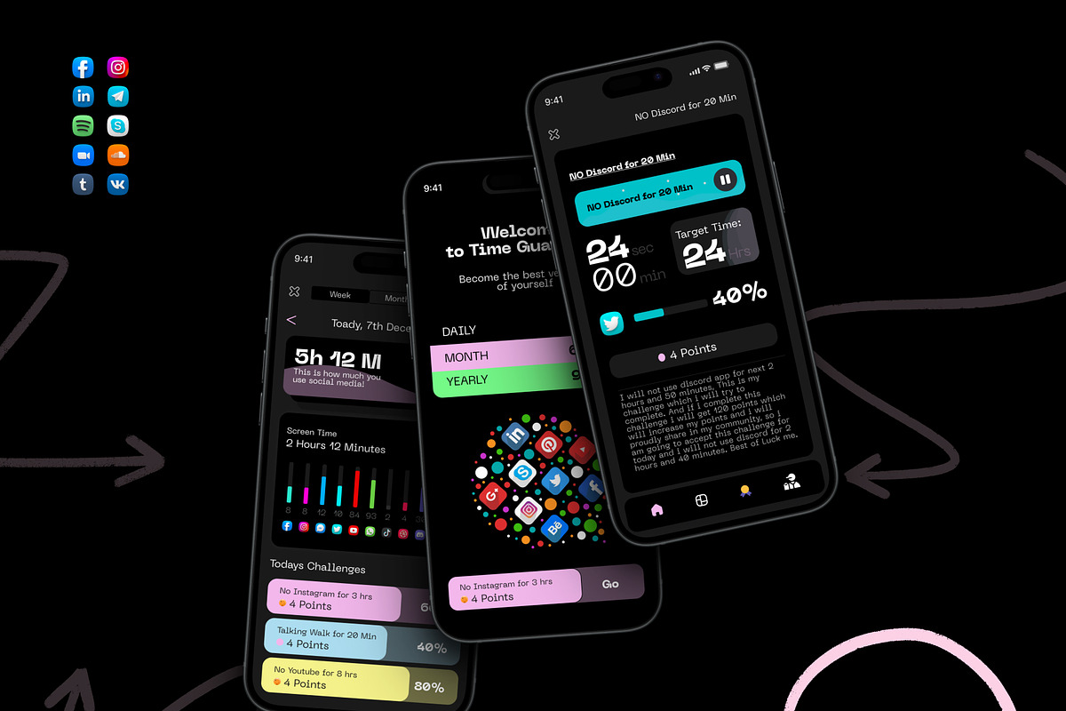 Time Guardian - Tracking & Managing, an UI Kit Template by Muhammad_Ahmad (Photo 5 of 6)