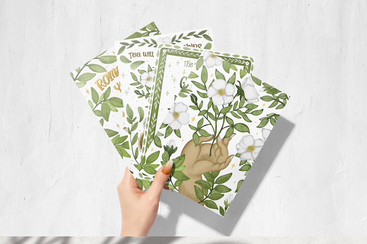 Cherokee rose clipart pattern set, a Decorative Illustration by Yelloo Fish (Photo 13 of 21)