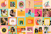 Retro Bold Instagram Post Templates, a Social Media Template by Hell Yeah Designs (Thumbnail 6 of 8)